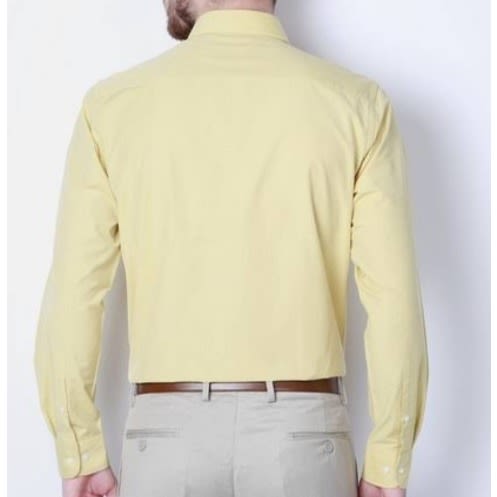 Men's Formal Dress Shirt - Light Yellow