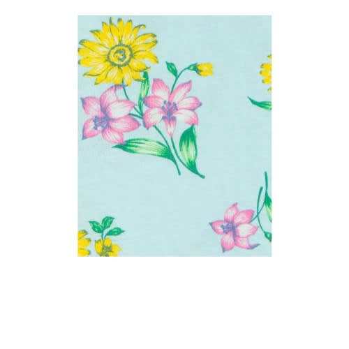 Girls Floral Snug Fit Cotton Pyjamas