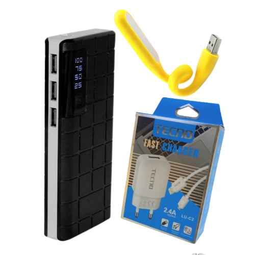 Power Bank Plus Android Charger & Led Light - 40000mAh