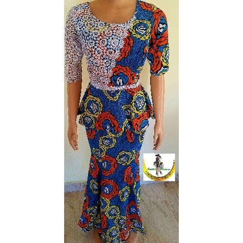 Ankara long Skirt & Blouse - Well Stoned