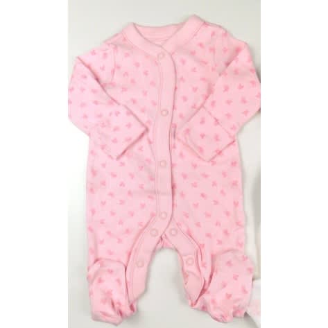 Girls Floral Flower Sleepsuits - 3 Pack