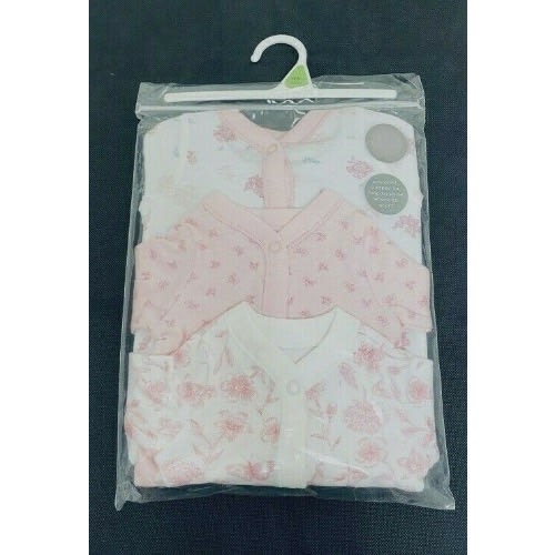 Girls Floral Flower Sleepsuits - 3 Pack