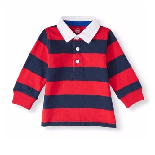 Baby Boy Rugby Long Sleeve Top - Rb
