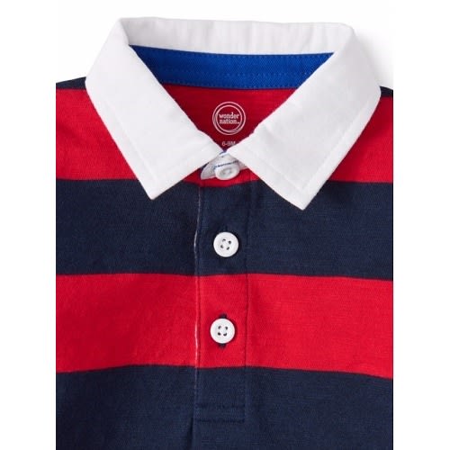 Baby Boy Rugby Long Sleeve Top - Rb