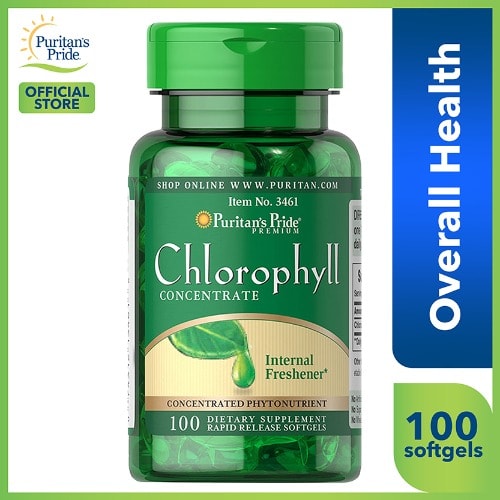 Chewable Chlorophyll 100 Tablets - Internal Breath Freshener