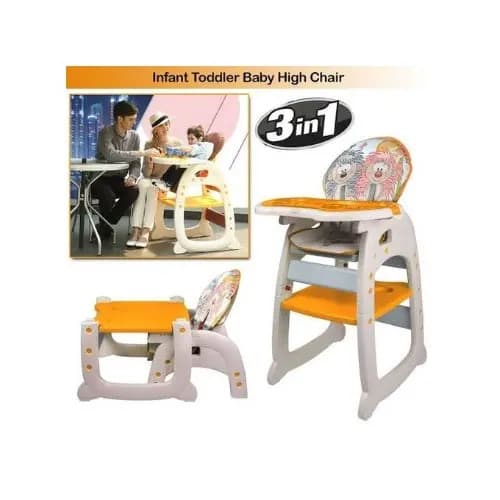 Nice 3 In 1 Convertible Highchair