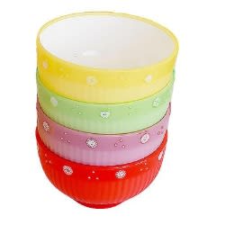 4pcs Jelly Bowl With Spoon For Kids