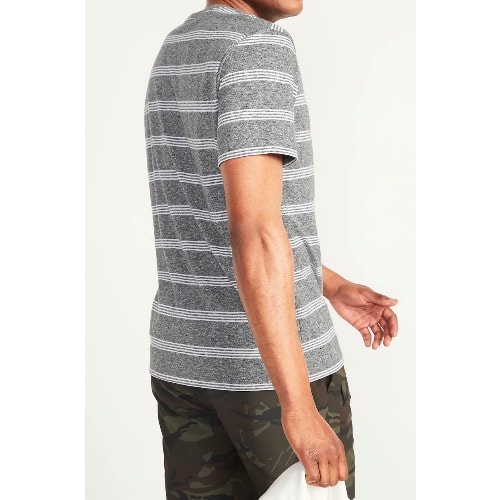Soft-washed Striped T-shirt For Men