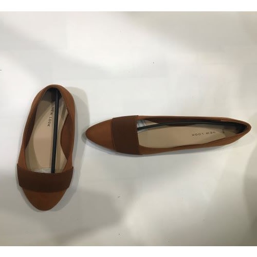 Ladies Brown Flat Shoes