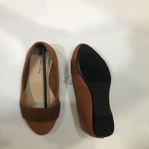 Ladies Brown Flat Shoes