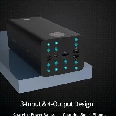 60000mah Power Bank - Black