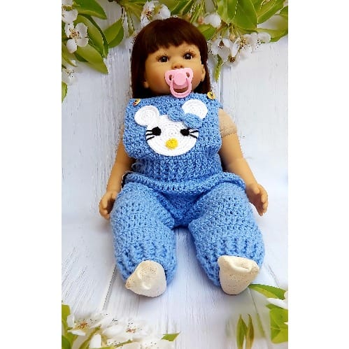 Jayden Baby Dungarees-  Blue