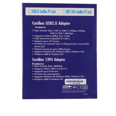 Laptop Firewire Card / PCMCIA cardbus to Firewire port