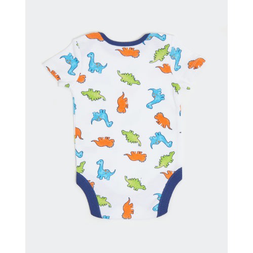 Blue Dino Bodysuit- Pack Of 5