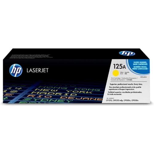 Hp Laserjet 125a Yellow Toner Cartridge Cb542a