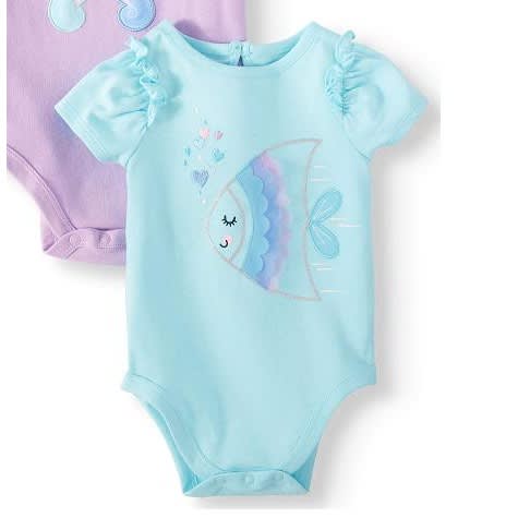 Baby Girl 3d Applique Bodysuit