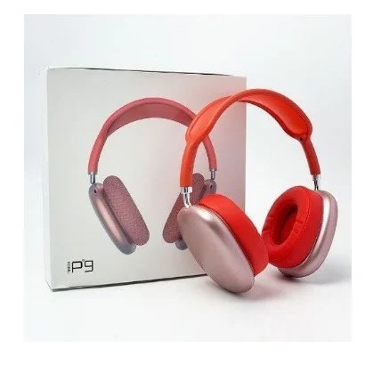 P9 Wireless Bluetooth Stereo Overear Foldable Headset - Red