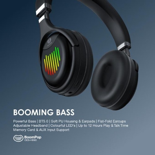 Boompop Over-ear Bluetooth Wireless Headphone-2021 Edition
