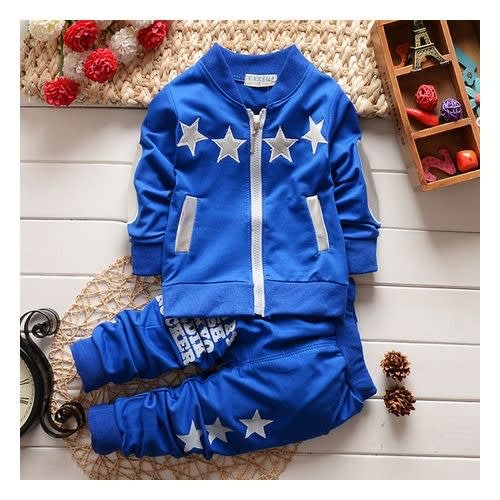 Baby Boy Star Clothing Set - Blue