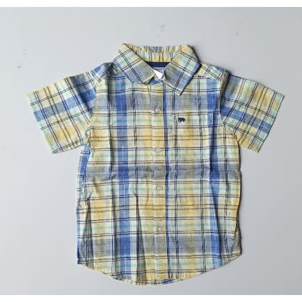 Boy's Short Sleeve Check Shirt
