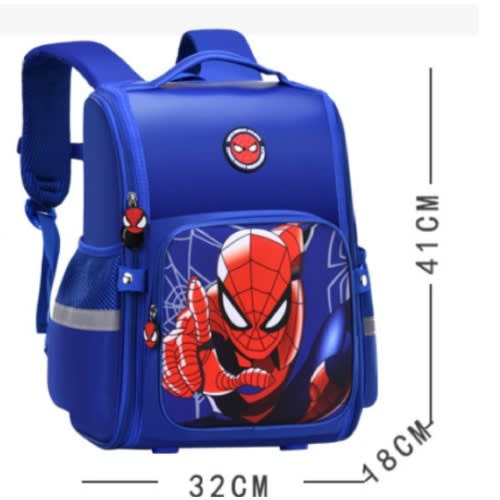 Spiderman Waterproof School Bag - Blue