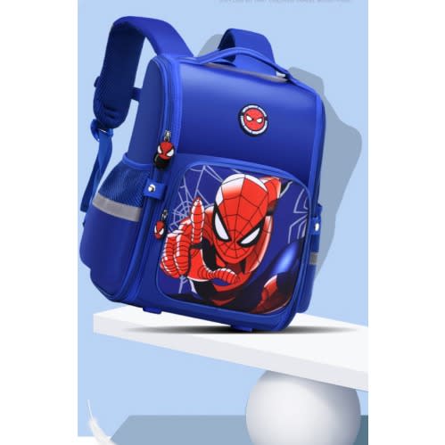 Spiderman Waterproof School Bag - Blue