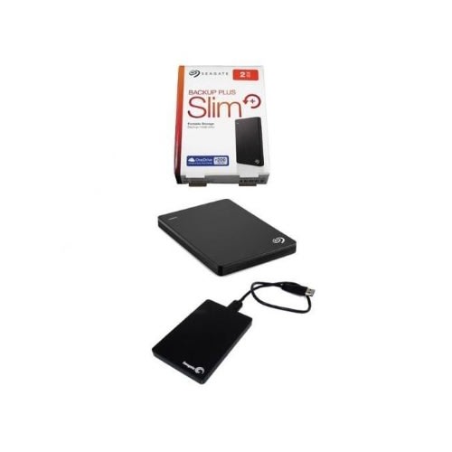 Seagate - 1TB Backup Plus Slim External Hard Disk Drive