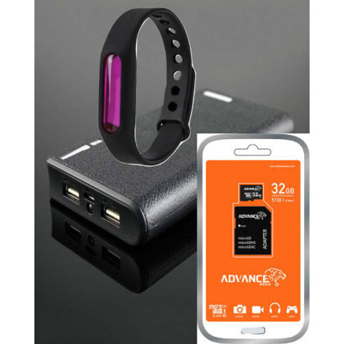 40,000mah Power Bank With 32gb Memory Card And Mosquito Bracelet