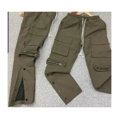 Leg Zip Combat Trouser - Brown