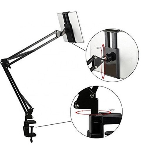 Metal Arm Cell Phone Tablet Adjustable  Stand   Holder