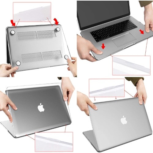 3 In 1 Transparent Shockproof Full Case For Macbook Pro 16 Inches 2020