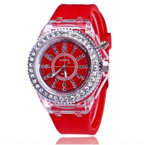 3 in 1 Led Light Rhinestones Wrist Watch - Set Of 3