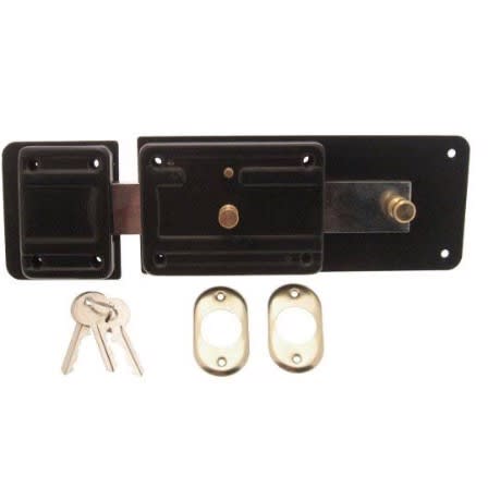 Sheel Door Lock 6 Stroke (Pin) Ivory With 3 Brass Key