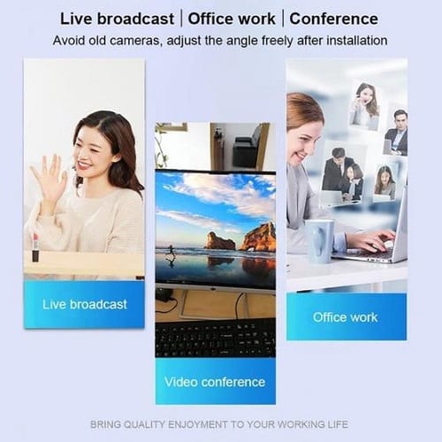 Driverless USB Digital PC Webcam With HD Microphone
