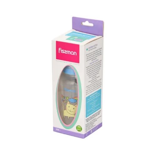 Baby Feeding Bottle With Wide Neck - 300ml - Clear