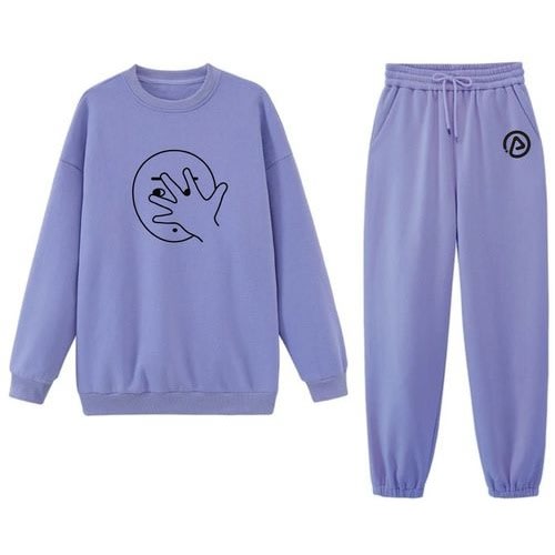 Sweatshirt And Joggers - Lilac