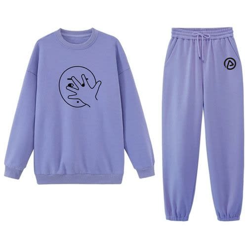 Sweatshirt And Joggers - Lilac