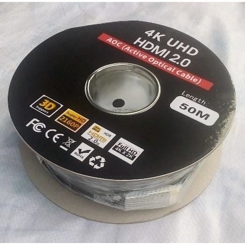 50m Hdmi Optic Fiber Cable - 4k Uhd 8k Uhd