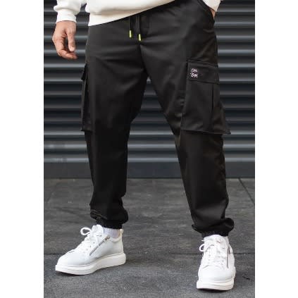 Men Oversize Joggers - Black