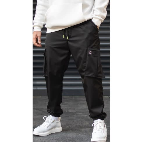 Men Oversize Joggers - Black