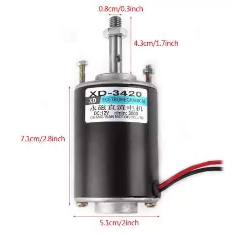 D-3420 High Speed Dc Motor for Diy Fuelless Generator