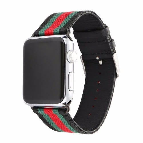 Smartwatch Band For  iWatch - 38MM - Gucci Design Leather - Black