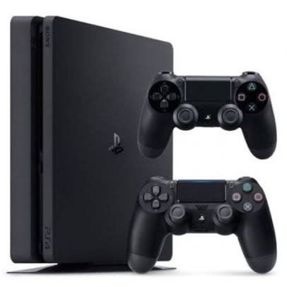Ps4 Console - 500gb Slim With Extra Controller - Black