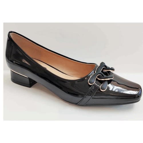 Capveen Short Heel Cour Shoe For Ladies - Black
