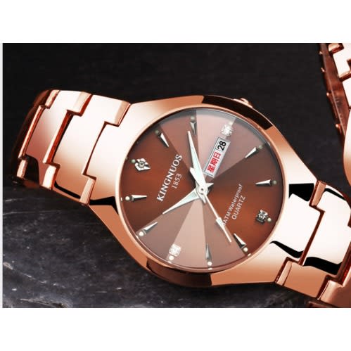 Unisex Wrist Watch - Coffee Gold