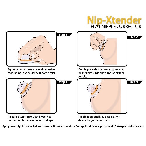 Nip-xtender Nipple Puller & Extender For Flat, Shy Or Inverted Nipples