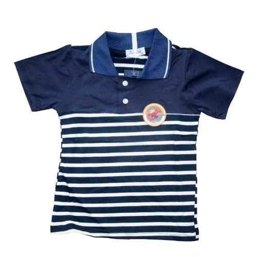Boys  Short Sleeve Polo Neck Top