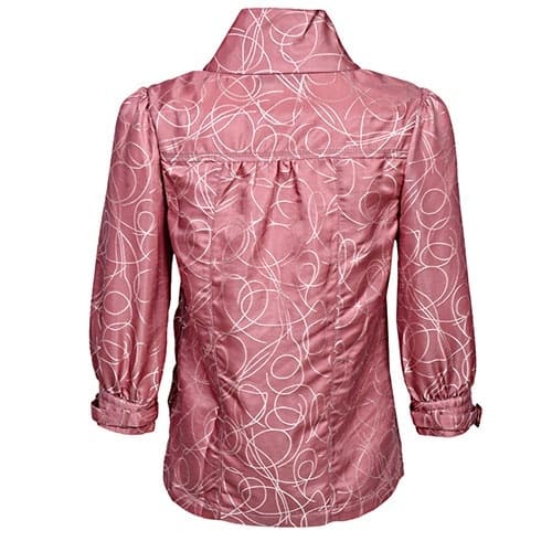 Turtle Neck Detailed Shirt - Pink - LSH-3293