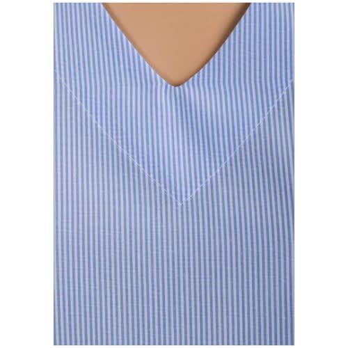Ladies Pin Stripe Bell Sleeve - Blue