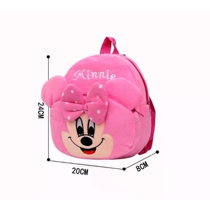 Kids Minnie Cartoon Character Bag For 1-3 Years - Pink